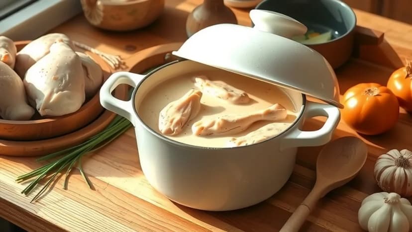 Krämig kycklinggryta med kokosmjölk